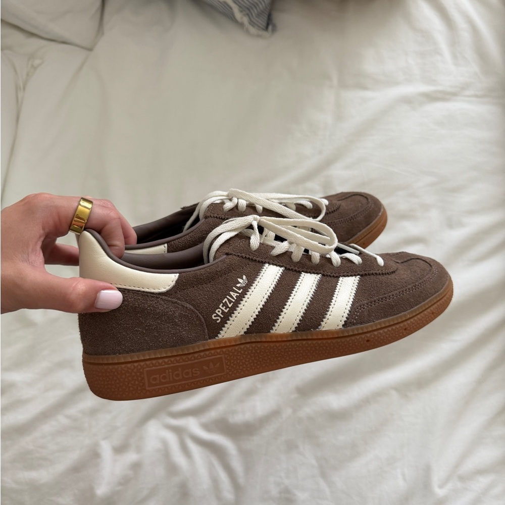 Adidas Spezial Brown and Cream Sneakers